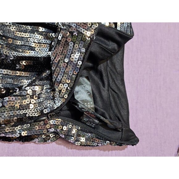 boohoo Plus Stripe Sequin Flare Trousers NWT - Picture 4 of 12